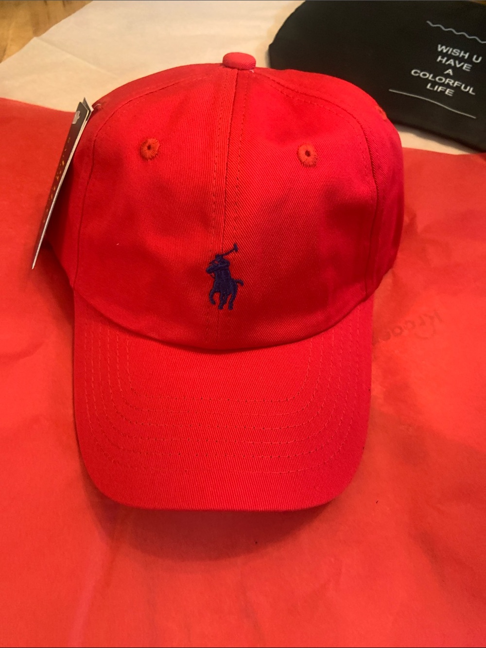 Polo by Ralph Lauren Red Cap with Navy Pony